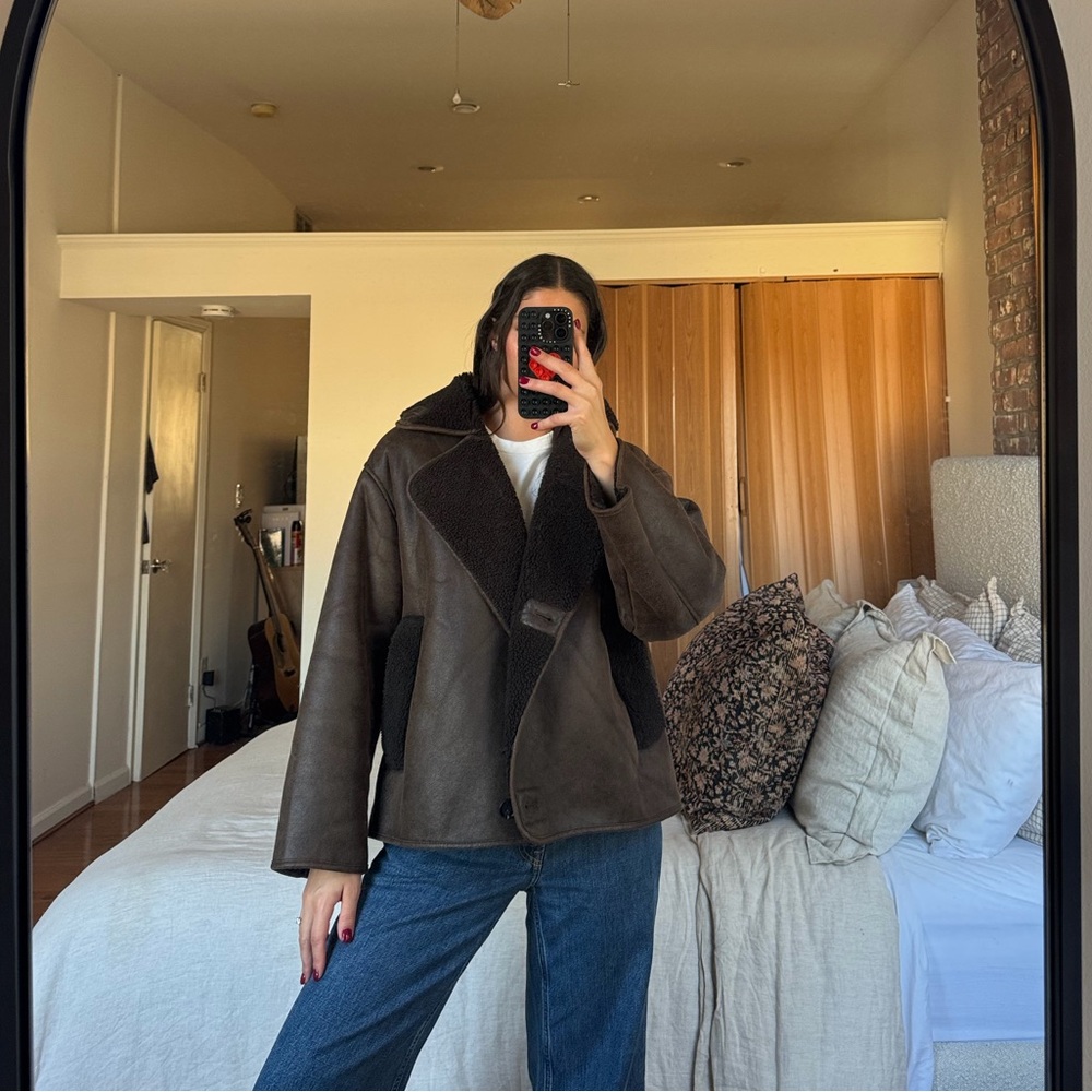 Chocolate Brown Teddy Jacket